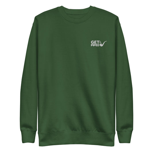 Get Piped Logo Embroidered Crew Neck